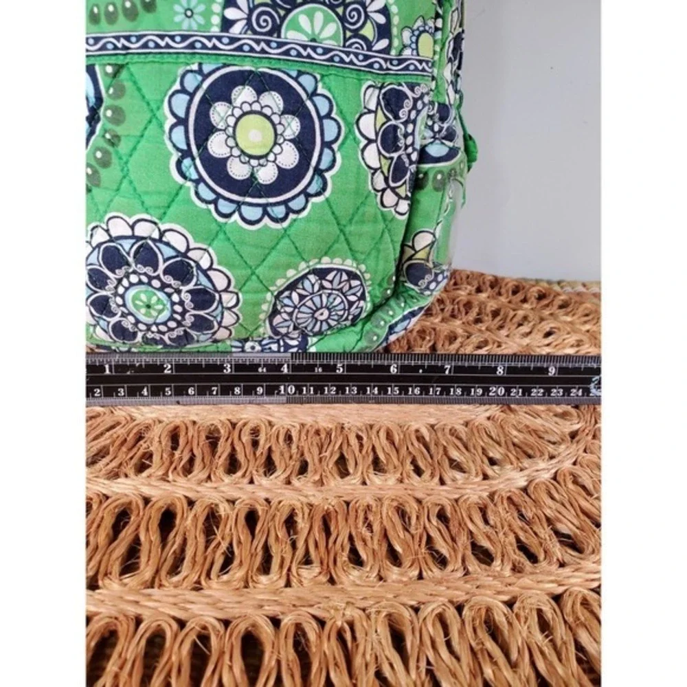 Vera Bradley Lime's Up Quilted Insulated Lunch Bag Green Blue Retired Print